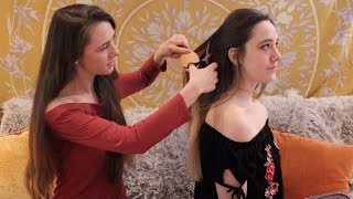 ASMR  Soft Spoken Hair Salon 2 Roleplay ♡ Scalp Massage Hair Cutting Brushing [upl. by Gannie]