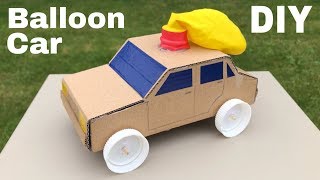 How to Make Amazing Balloon Powered Car  Air Car [upl. by Atnoled]