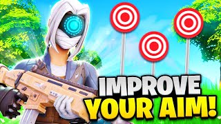 How To Get BETTER AIM on CONTROLLER  Training Map Codes Fortnite Controller Aim Guide [upl. by Ynaffet]