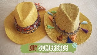 DIY Sombreros perfectos para el verano y viajar  DIY easy Hats [upl. by Lerual991]