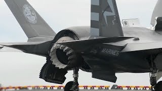 F35B Lightning II Vertical Landing and Takeoff Aboard the USS Wasp [upl. by Victorie810]