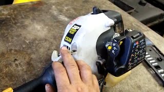 ryobi cs30 trimmer carburetor adjustment [upl. by Nonnair]