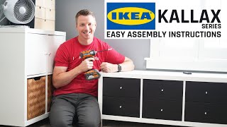 How to Assemble IKEA Kallax Series Shelves [upl. by Akapol]