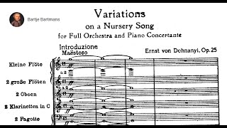 Ernst von Dohnányi  Variations on a Nursery Tune Op 25 1914 [upl. by Nigle]