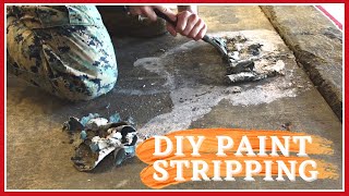 DIY Using Citristrip  How to Remove Paint Off Concrete [upl. by Asseneg]