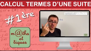 Calculer les premiers termes dune suite 2  Première [upl. by Tessy]