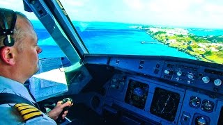 Windy landing at Bermuda Air Canada A319 [upl. by Idurt]