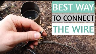 HOW TO WIRE LOW VOLTAGE LANDSCAPE LIGHTING  outdoor landscape lighting connectors [upl. by Eseilanna695]