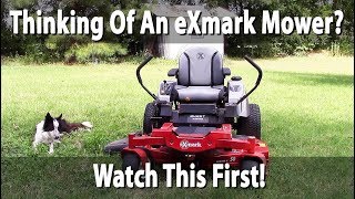 If Youre Thinking About Buying An Exmark Mower Watch This Video New Quest S Review [upl. by Aitercal]