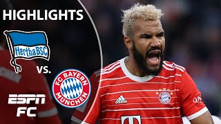 Hertha vs Bayern Munich  Bundesliga Highlights  ESPN FC [upl. by Adah]