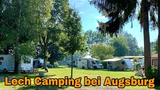 Lech Camping Augsburg  Campingplatz am See  Bayern  Deutschland [upl. by Devin]