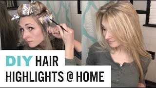 HOW TO Highlight Hair AT HOME DYI Tutorial Video [upl. by Losyram206]