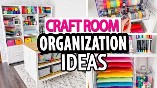 CRAFT ROOM ORGANIZATION HACKS 🌈 Simple Storage Ideas [upl. by Noak374]