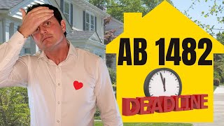 DEADLINES for AB 1482  Tenant Protection Act  Guide for California Landlords and Tenants [upl. by Llohcin834]