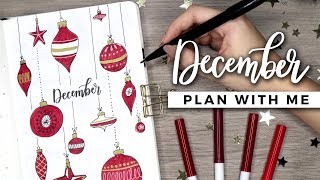 PLAN WITH ME  December 2018 Bullet Journal Setup [upl. by Nylirrehs]