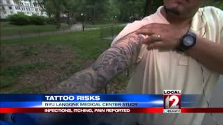 Tattoo risks Infections itching pain reported [upl. by Neelat]