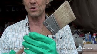 HOW TO CLEAN A PAINT BRUSH  Oil Based [upl. by Iliak]