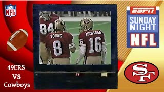 49ERS vs COWBOYS SNF Week 10 1990 [upl. by Lleksah]