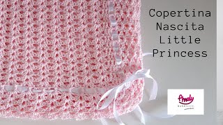 TUTORIAL Copertina Uncinetto  Little princess crochet [upl. by Eliezer589]