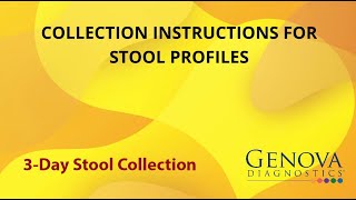 Genova Diagnostic 3Day Stool Collection [upl. by Hardin]