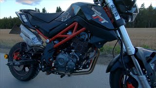 Benelli TNT 125 Decat  Raw Sound [upl. by Anawait773]