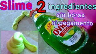 cómo hacer SLIME sin BÓRAX y sin PEGAMENTO transparente [upl. by Aihsekin128]