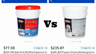 100Silicone vs Elastomeric coating [upl. by Arodal]