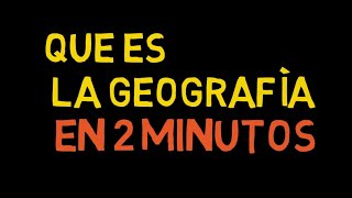 ¿QUE ES LA GEOGRAFÍA [upl. by Kinimod]