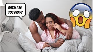 Nightmare Prank On Boyfriend CUTE REACTION [upl. by Olonam]