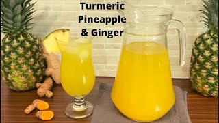 Turmeric Pineapple and Ginger Juice Recipe  Immune Boosting Juice  Megshaws Kitchen [upl. by Aisereht510]