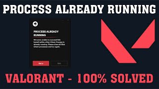 How To Fix quotProcess Already Runningquot  RIOT CLIENT BUG LEAGUE OF LEGENDS VALORANT [upl. by Gilpin]