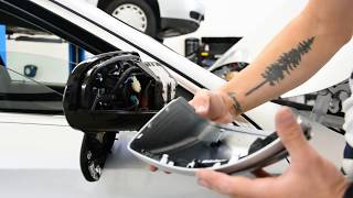 Mercedes E Class Mirror cover removal [upl. by Hanser103]