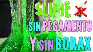 PROBANDO SLIME SIN PEGAMENTO Y SIN BORAX 2 [upl. by Neerod]