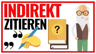 Indirektes Zitieren in wissenschaftlichen Arbeiten Tutorial 📄❝ [upl. by Maisie]