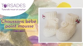 Tricoter des chaussons pour bébé [upl. by Ader]