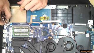 Lenovo Y5070 Disassembly and fan cleaning Laptop repair [upl. by Aitnom194]