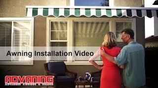 Advaning Awning  How to Install a Retractable Awning [upl. by Joses]