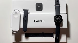 Apple Watch SE Unboxing Space Grey Aluminum 44mm [upl. by Areyk503]