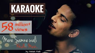 Mere Samne Wali Khidki Mein  Remake Karaoke With Lyrics  Ashish Patil  Old Bollywood Remake [upl. by Arahc544]