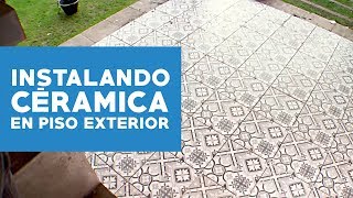 ¿Cómo instalar cerámicas en suelo exterior [upl. by Rossing539]