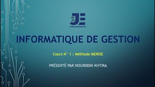 Informatique de gestion  Méthode Merise darija [upl. by Ekal]