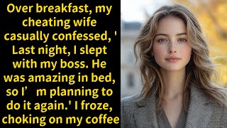 Over Breakfast My Cheating Wife Casually Confessed to Sleeping With Her Boss—And I Snapped [upl. by Smaoht]