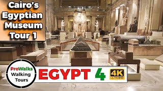 Egyptian Museum Cairo Egypt First Floor Walking Tour [upl. by Daitzman]