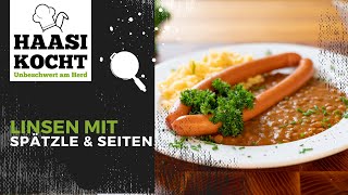 Linsen mit selbstgemachten Spätzle und Saiten  Unbeschwert am Herd [upl. by Wildermuth]