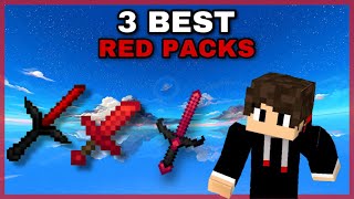 Top 3 BEST Red Texture Packs For MCPE [upl. by Hijoung]