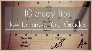 10 Study Tips II How to improve your grades [upl. by Hsemar698]