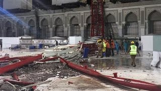 Dozens Killed in Mecca Crane Accident [upl. by Kalli]