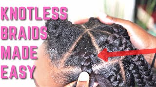 Jumbo Knotless Box Braids Rubberband Method for beginners ItsAbeeyola [upl. by Anjali580]