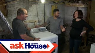 How to Install a Gas Clothes Dryer  Ask This Old House [upl. by Ramma762]