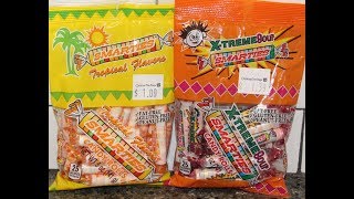 Smarties Candy Rolls Tropical Flavors and XTreme Sour Review [upl. by Constanta683]